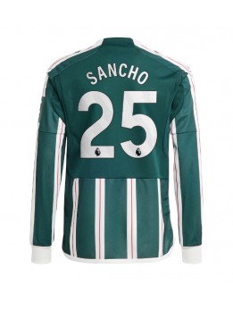 Billige Manchester United Jadon Sancho #25 Bortedrakt 2023-24 Langermet
